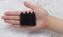 Load image into Gallery viewer, Luckeeper Healing Crystal Wands | 2" Black Obsidian| 6 Faceted Reiki Chakra Meditation Therapy
