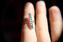 Load image into Gallery viewer, Moon Phase Ring, Moon Phase Jewelry, Moon Phase, Moon Ring, Sterling Silver Ring, Stacking Rings, Dainty Ring, Silver Moon Ring, Simple Ring
