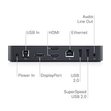 Load image into Gallery viewer, Dell USB 3.0 Ultra HD/4K Triple Display Docking Station (D3100), Black
