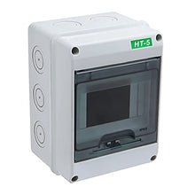 Load image into Gallery viewer, smseace Circuit Breaker Box Distribution Protection Box, ABS Plastic Transparent Cover Waterproof Distribution Box IP65, for Indoor Wall Circuit Breaker (5 Way )
