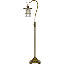 Load image into Gallery viewer, Cal Lighting BO-2668FL-BAB Silverton Desk lamp with Glass Shade (Edison Bulb Included), Rubbed Antiqued Brass

