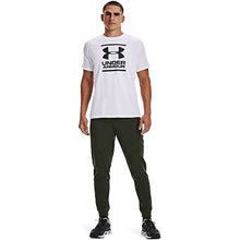 Load image into Gallery viewer, Under Armour Men's Gl Foundation Short-Sleeve T-Shirt , White (100)/Black , X-Small
