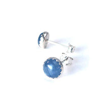 Load image into Gallery viewer, Blue Kyanite Stud Earrings 6mm
