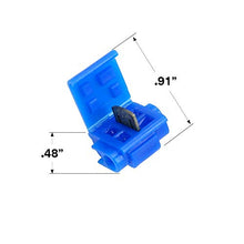 Load image into Gallery viewer, 3M Scotchlok Self-Stripping Moisture Resistant Electrical IDC (Insulation Displacement Connector) 804-BULK, Blue, 18-16 AWG (solid/stranded), 14 AWG (stranded), Pack of 500
