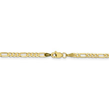 Load image into Gallery viewer, 10k Yellow Gold 3mm Concave Link Figaro Chain Anklet Ankle Beach Bracelet 7 Inch : Fine Jewelry For Women Gifts For Her
