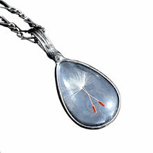Load image into Gallery viewer, Handmade Dandelion Seed Necklace for Women, Wish Gift Idea, Quality Glass, Not Resin, Louisiana Artisan USA
