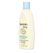 Load image into Gallery viewer, Aveeno Baby Gentle Wash &amp; Shampoo with Natural Oat Extract, Tear-Free &amp; Paraben-Free Formula For Hair &amp; Body, Lightly Scented, 18 fl. oz
