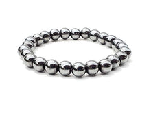 Load image into Gallery viewer, Bliss Creation Stone Bracelet Unisex Gemstone Bracelets 7",Handmade Bead Bracelet 8mm Gemstone Round Beads.… (Hemetite)
