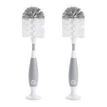 Load image into Gallery viewer, Munchkin Tidy Dry Baby Bottle Drying Rack and 2pk Sponge Bottle Brush, Grey
