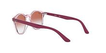 Load image into Gallery viewer, Ray-Ban unisex child Rj9064s Sunglasses, Transparent Pink/Red Mirror Red, 44 mm US
