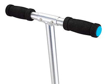 Load image into Gallery viewer, Mongoose Trace Youth/Adult Kick Scooter Folding and Non-Folding Design, Regular, Lighted, and Air Filled Wheels, Multiple Colors, Black/Blue, 100mm Wheels
