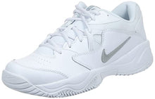 Load image into Gallery viewer, Nike Women's Court Lite 2 Tennis Shoe, White/Metallic Silver-White, 8.5 Regular US
