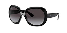 Load image into Gallery viewer, Ray-Ban Women's RB4098 Jackie Ohh II Butterfly Sunglasses, Black/Light Grey Gradient Dark Grey, 60 mm
