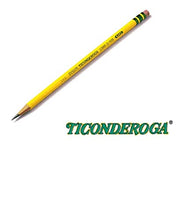 Load image into Gallery viewer, Ticonderoga Sharpened Pencils #2 HB Premium Wood Latex-Free Eraser (3 Pack) - 216 Total Pencils
