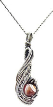 Load image into Gallery viewer, Carnelian Pendant, Wire-Wrapped in Sterling Silver,"Comet" Model
