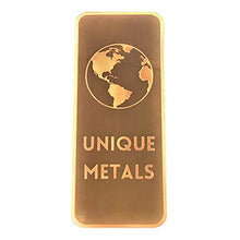 Load image into Gallery viewer, 1 Pound .999 Pure Copper Bar Bullion with Element Design - Unique Metals
