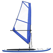 Load image into Gallery viewer, NC Inflatable Stand Up Paddleboard with Sail Set Blue and White
