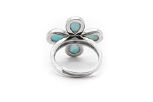 Load image into Gallery viewer, Natural Larimar 925 Sterling Silver Oval Larimar Gemstone Size Adj
