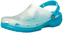 Load image into Gallery viewer, Crocs Unisex Men's and Women's Classic Translucent Clog, Digital Aqua, 12 US
