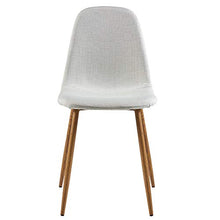 Load image into Gallery viewer, Versanora Minimalista Fabric Set Of 2 Chairs, White
