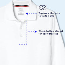 Load image into Gallery viewer, French Toast Big Boys' Long-Sleeve Pique Polo Shirt, Hunter, Medium/8
