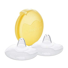Load image into Gallery viewer, Medela Contact Nipple Shield for Breastfeeding, 24mm Medium Nippleshield, For Latch Difficulties or Flat or Inverted Nipples, 2 Count with Carrying Case, Made Without BPA

