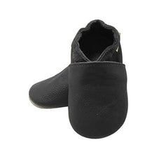 Load image into Gallery viewer, SAYOYO Baby Soft Sole Prewalkers Skid-Resistant Baby Toddler Shoes Cowhide Shoes (12-18 Months, Dark Grey)
