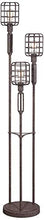 Load image into Gallery viewer, Modern Industrial Floor Lamp Rustic Metal Cage Dimmable 3-Light LED Antique Edison Bulbs for Living Room Bedroom - Franklin Iron Works

