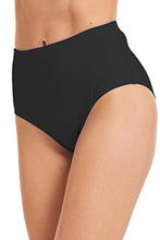 Load image into Gallery viewer, Micosuza Women's Swim Bottom High Waist Retro Basic Full Coverage Bikini Tankini Swimsuit Briefs Black
