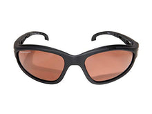 Load image into Gallery viewer, Edge TSM215 Dakura Polarized Wrap-Around Safety Glasses, Anti-Scratch, Non-Slip, UV 400, Military Grade, ANSI/ISEA &amp; MCEPS Compliant, 5.04" Wide, Matte Black Frame / Copper Lens
