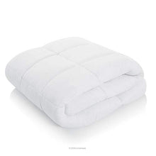 Load image into Gallery viewer, Linenspa All-Season White Down Alternative Quilted Comforter - Corner Duvet Tabs - Hypoallergenic - Plush Microfiber Fill - Machine Washable - Duvet Insert or Stand-Alone Comforter - Queen
