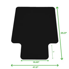 Load image into Gallery viewer, Mind Reader OFFCMAT-BLK Office Hardwood, 36" x 48" Inches, Easy Glide, Floor Mat for Computer Desk Chair, Anti-Skid, Stays in Place, Black
