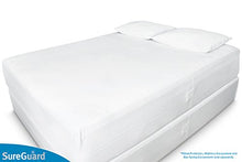 Load image into Gallery viewer, Queen (13-16 in. Deep) SureGuard Mattress Encasement - 100% Waterproof, Bed Bug Proof - Premium Zippered Six-Sided Cover
