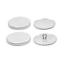 Load image into Gallery viewer, Dritz 1-1∕8" Craft Cover Buttons &amp; Tools, 1-1/8", 48ct, Gray/Silver 48
