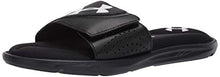 Load image into Gallery viewer, Under Armour Men's Ignite VI SL Slide Sandal, Black (003)/Black, 14 M US
