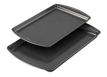 Load image into Gallery viewer, Wilton Perfect Results Premium Non-Stick Bakeware Cookie Baking Sheets Set, 2-Piece, Steel
