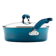 Load image into Gallery viewer, Rachael Ray Brights Nonstick Cookware Pots and Pans Set, 14 Piece, Marine Blue
