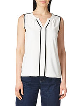 Load image into Gallery viewer, Calvin Klein Women's Top Blouse, Eggshell/Black, XL
