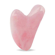 Load image into Gallery viewer, DEAYOKA Rose Quartz Gua Sha Tool - Asian Beauty Secret, for Facial Microcirculation/Removes Toxins/Prevents Wrinkles/Boost Radiance of Complexion - 100% Authentic &amp; Genuine Rose Quartz
