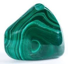 Load image into Gallery viewer, Malachite Tumbled Stone Gemstone Crystal Healing Rock Wiccan Supplies/Black Velvet Bag/Info Sheet by GYPSY PALACE
