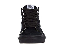 Load image into Gallery viewer, Vans Men's Sk8-Hi Unisex Sneakers, (Pig Suede) Black/Black, Size 7
