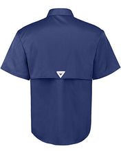 Load image into Gallery viewer, Alimens &amp; Gentle Short Sleeve Outdoor UPF 40+ Breathable Quick Dry Wicking Fabric Fishing Shirt, Blue, X-Large
