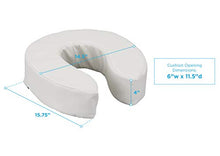 Load image into Gallery viewer, NOVA Medical Products Toilet Seat Cushion and Riser, 4” Padded Toilet Seat Attachment Cover, For Standard and Elongated Toilet Seats, Vanilla
