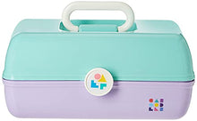 Load image into Gallery viewer, Caboodles On-The-Go Girl Sea foam Lid &amp; Lavender Base Vintage Case, 1 Lb
