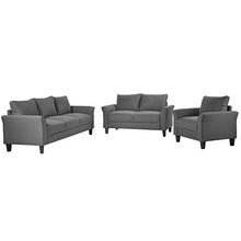 Load image into Gallery viewer, 3 Pieces Living Room Sets, Living Room Furniture Sofa Set Include Armchair Loveseat Couch
