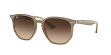 Load image into Gallery viewer, Ray-Ban unisex adult Rb4306 Sunglasses, Opal Beige/Brown Gradient Dark Brown, 54 mm US
