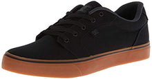Load image into Gallery viewer, DC Men's Anvil Casual Skate Shoe, Black/Gum, 11 D M US

