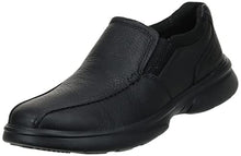 Load image into Gallery viewer, Clarks mens Bradley Step Loafer, Black Tumbled Leather, 10.5 Wide US
