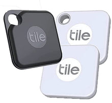 Load image into Gallery viewer, Tile Mate (2020) &amp; Tile Pro Black, Combo - 3 Pack ( 2 x Mate, 1 x Pro) - High Performance Bluetooth Tracker, Keys Finder and Item Locator for Keys, Bags, Dogs, and More; Water Resistance
