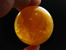 Load image into Gallery viewer, Incredible Agni Golden Yellow Danburite Cats Eye Sphere Ball from Tanzania - 1.9" - 156 Grams
